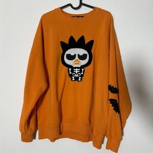 Orange BatzMaru Skeleton Sweatshirt